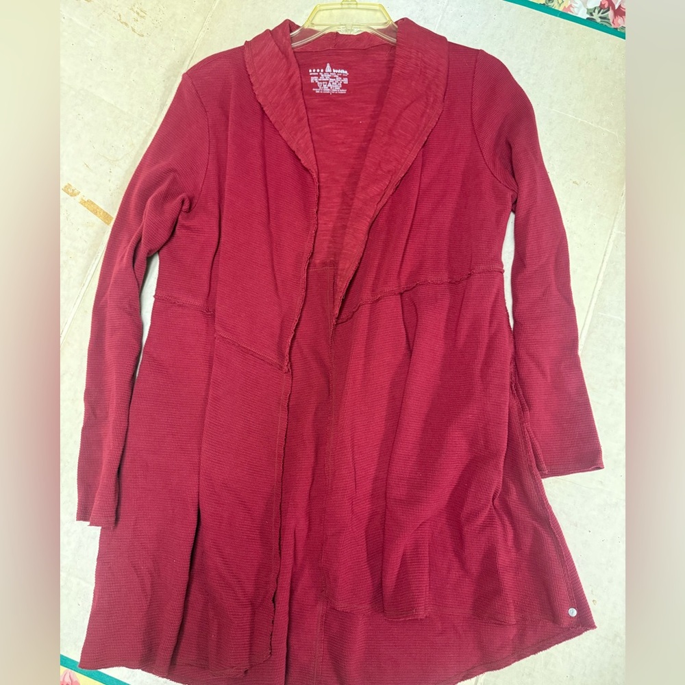 Neon Buddha Deep Red Cardigan